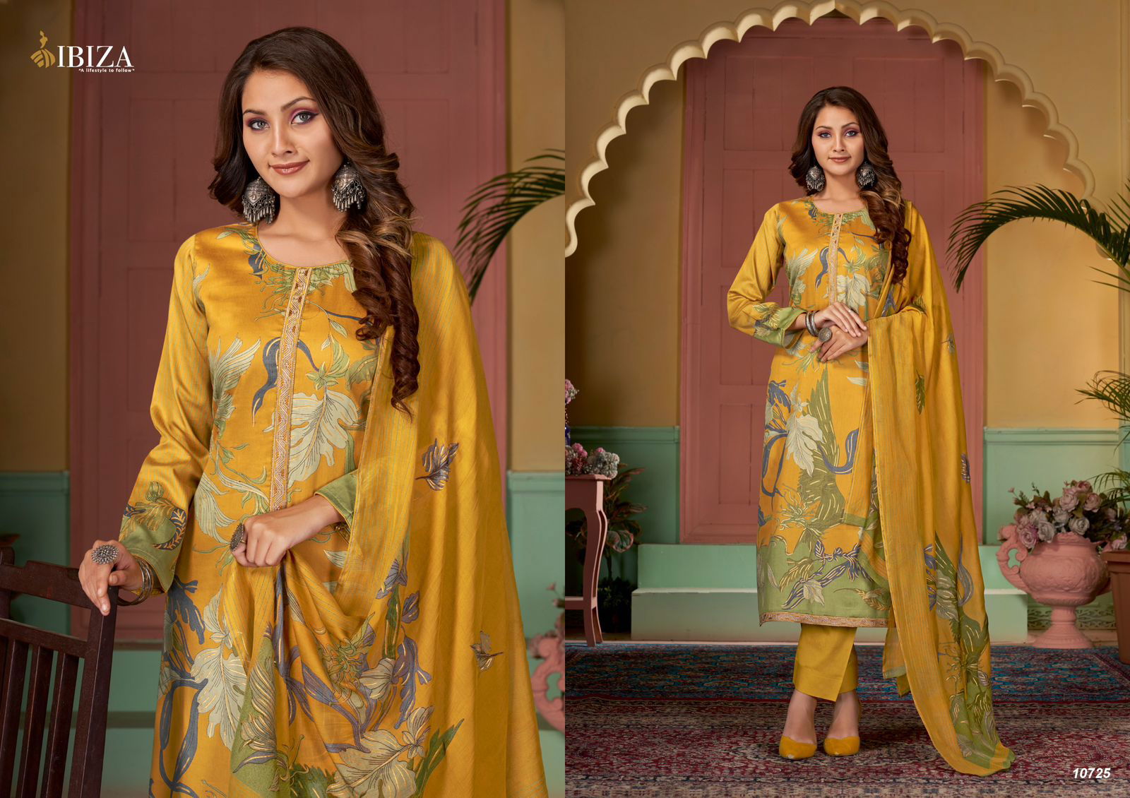 Eshani Ibiza 10722 To 10725 Digital Printed Salwar Kameez Wholesale Price In Surat
